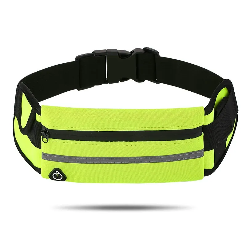 On-body wear demo of waterproof hydration waist bag during outdoor cycling