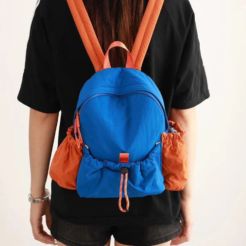 Rear view of custom backpack showing resin mesh system