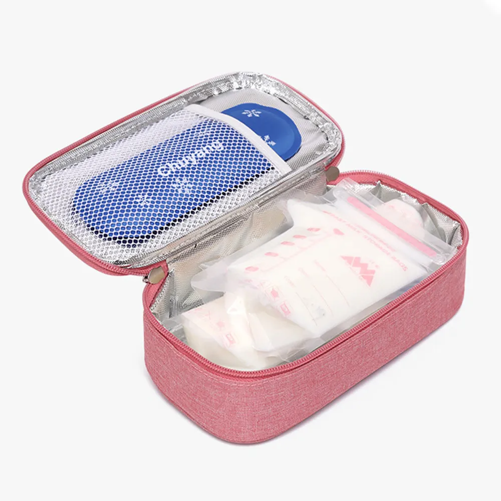 Insulated Breast Milk Cooler Bag & Insulin Protective Cooling Case front view