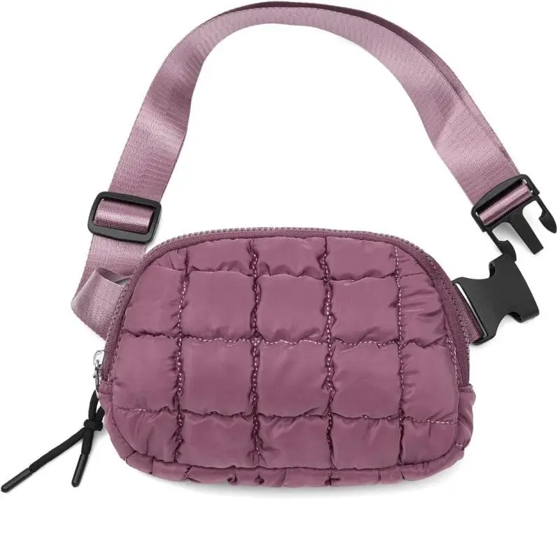 Waterproof waist bag alternative view - Manufacturing precision for wholesale fashion factory showing grid detail