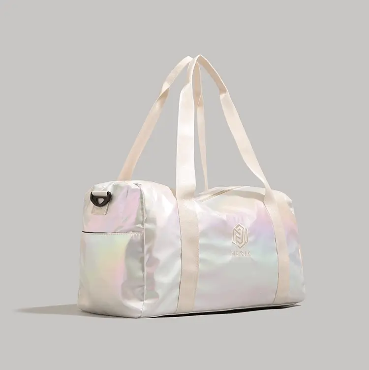 Functional side pockets - Wholesale duffel bag supplier showing additional storage solutions