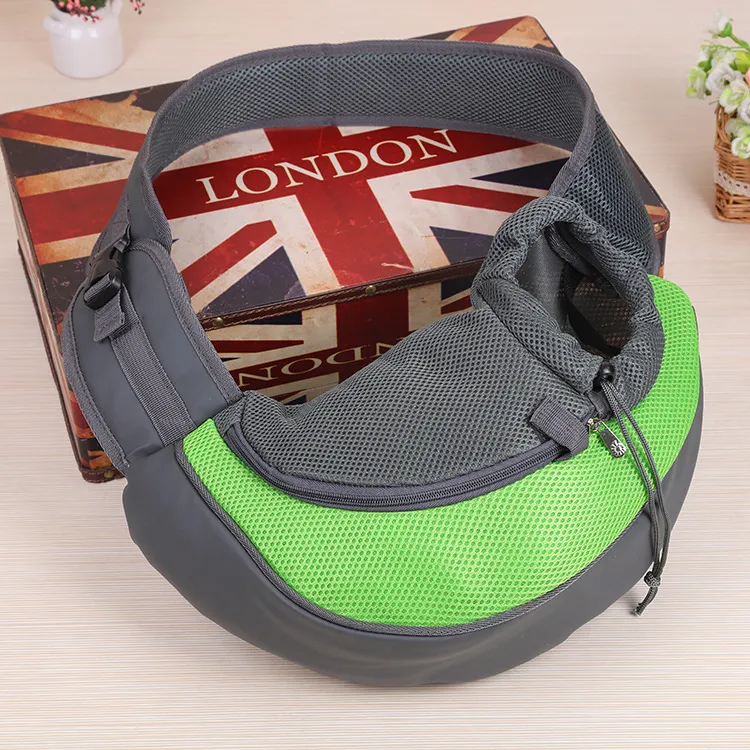 Lime green custom pet sling bag - Professional manufacturing with low MOQ for pet accessory brands