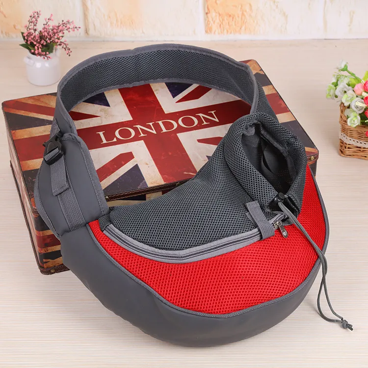 Red OEM pet sling carrier - Direct factory production with customizable safety features
