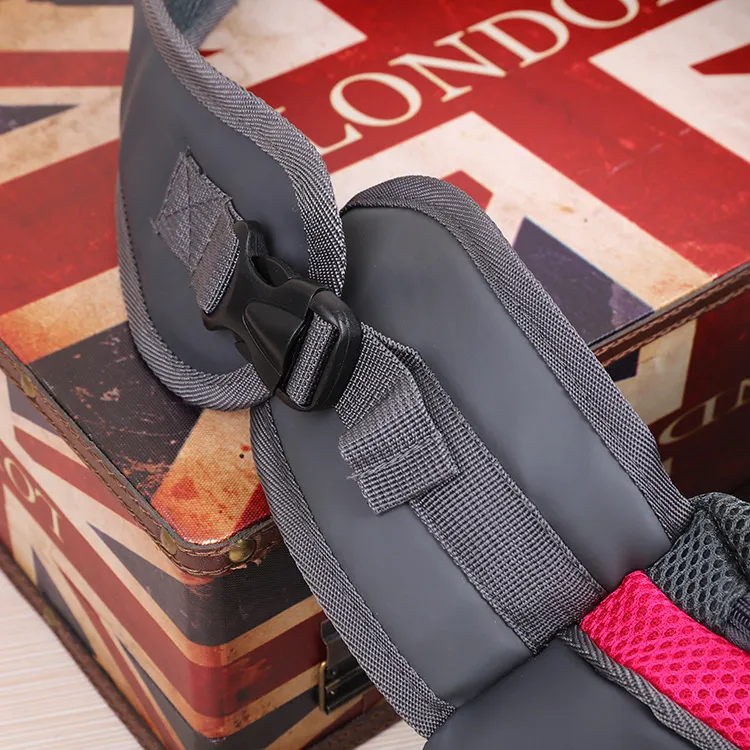 Industrial-grade quick-release buckle on custom pet sling - Safety-first OEM pet gear manufacturing