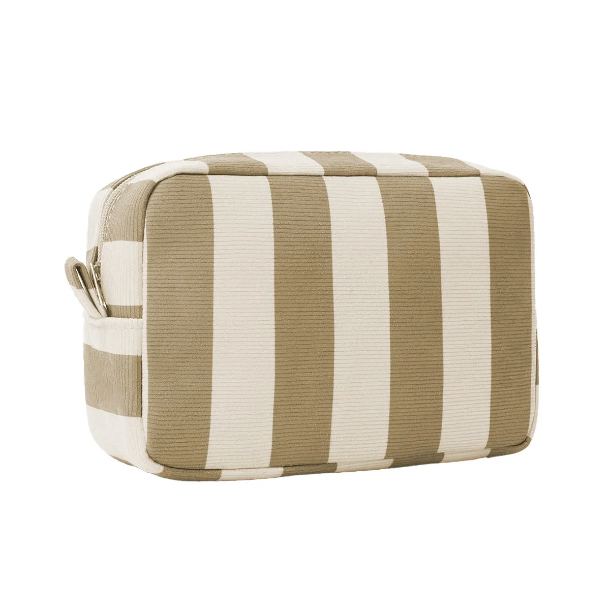 Pink and green striped cosmetic case - Bespoke manufacturing for premium beauty and spa brands
