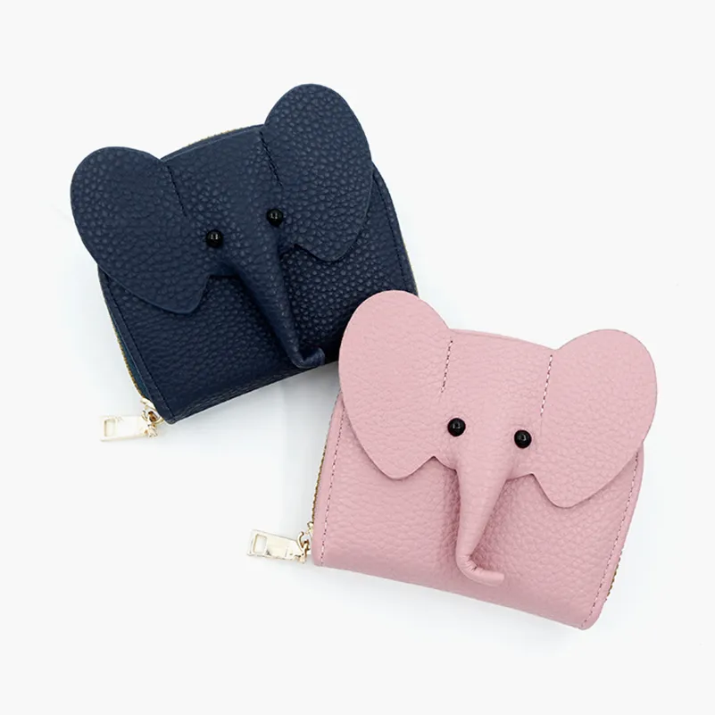 Top-down view of animal-themed wallet showcasing symmetrical die-cut craftsmanship