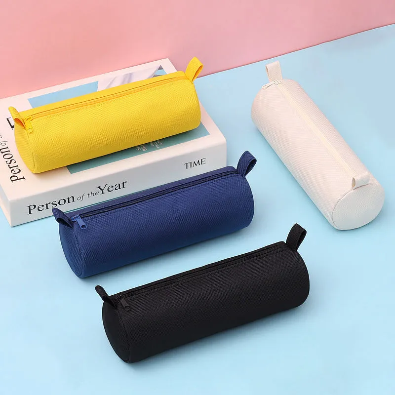 Multi-color cylindrical Oxford cloth bag set - Color variety display for wholesale beauty accessory production