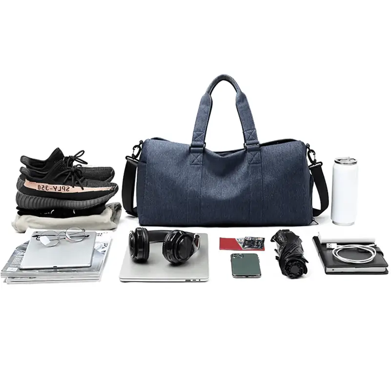 Premium weekender bag manufacturer - Spacious capacity demonstration for travel and fitness markets