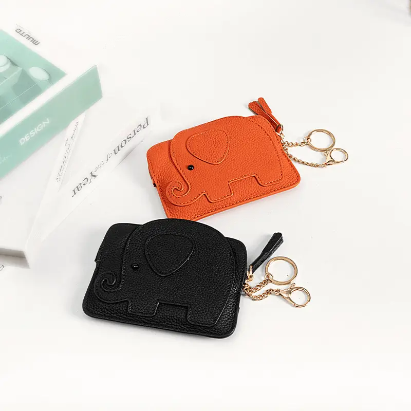 Elephant wallet fully opened - OEM manufacturing precision for wholesale novelty accessories showing versatile design options