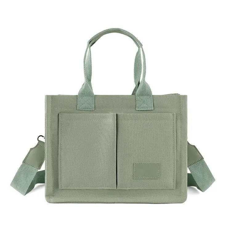 Heavy-duty 16oz canvas tote bag OEM factory with reinforced stitching