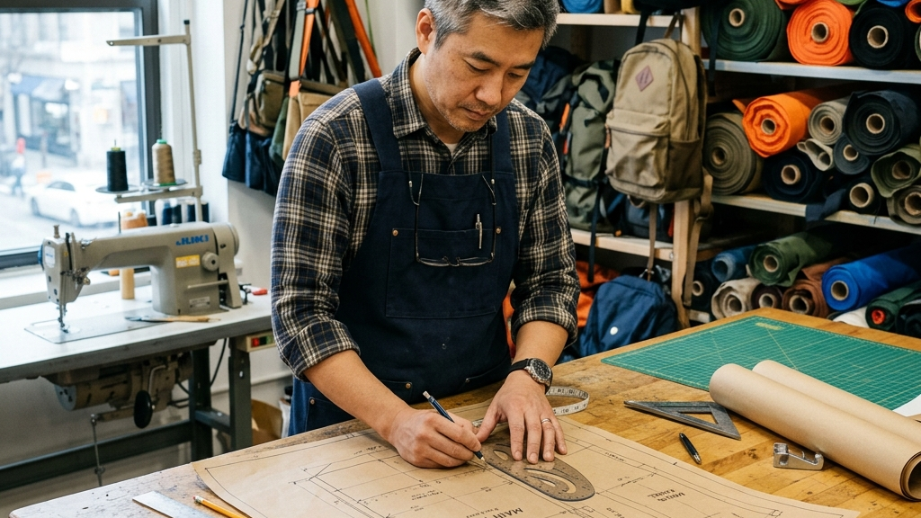 Sample making for custom backpacks