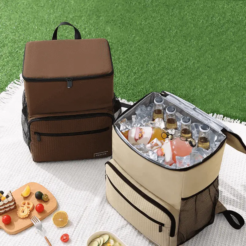 Brown color option - premium insulated backpack manufacturer with customization