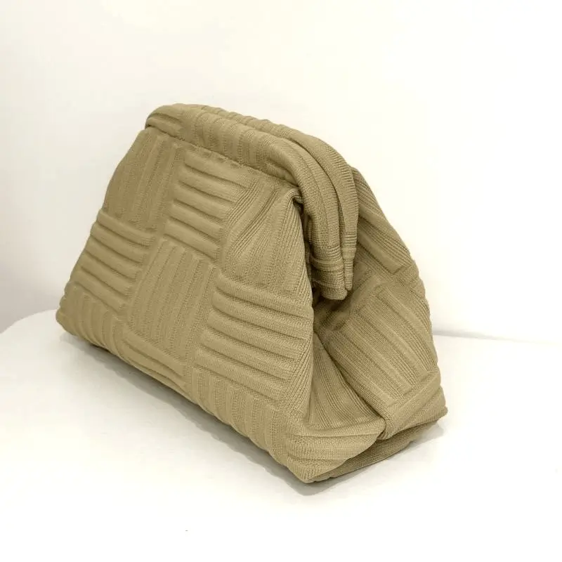 Beige handbag side view - Structured silhouette for wholesale fashion accessories