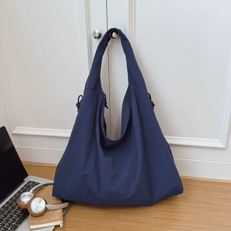 Quality buckle details of Korean Style Minimalist Canvas Tote Shoulder Shopping Bag