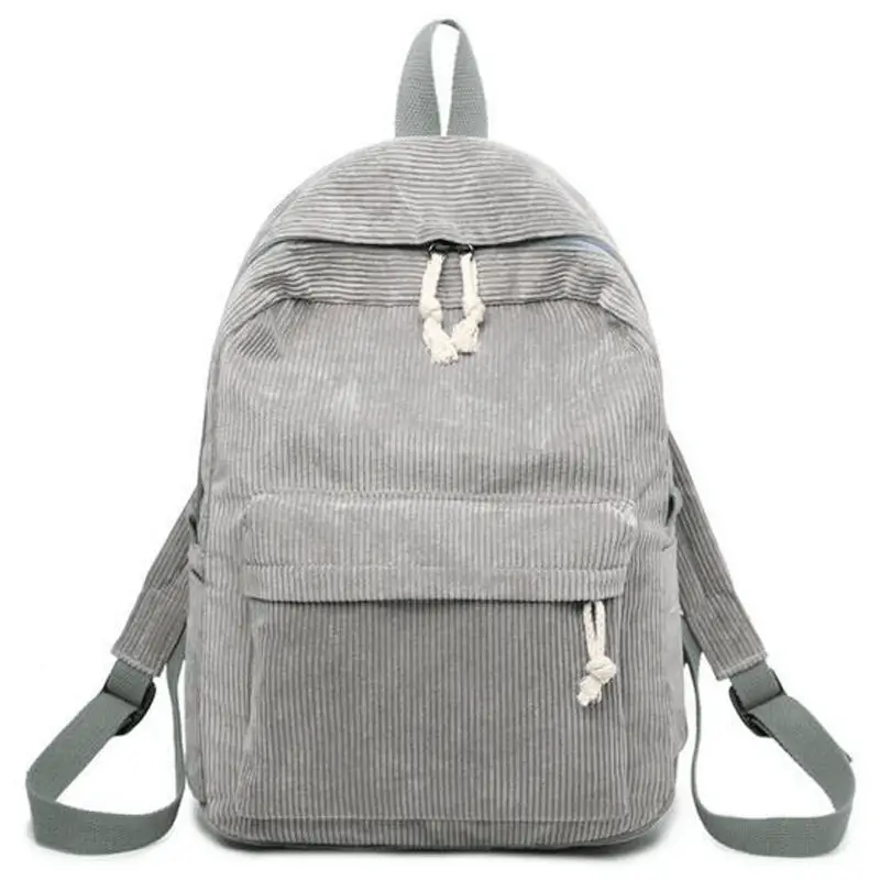 Gray variation showing minimalist design - women's backpack factory production
