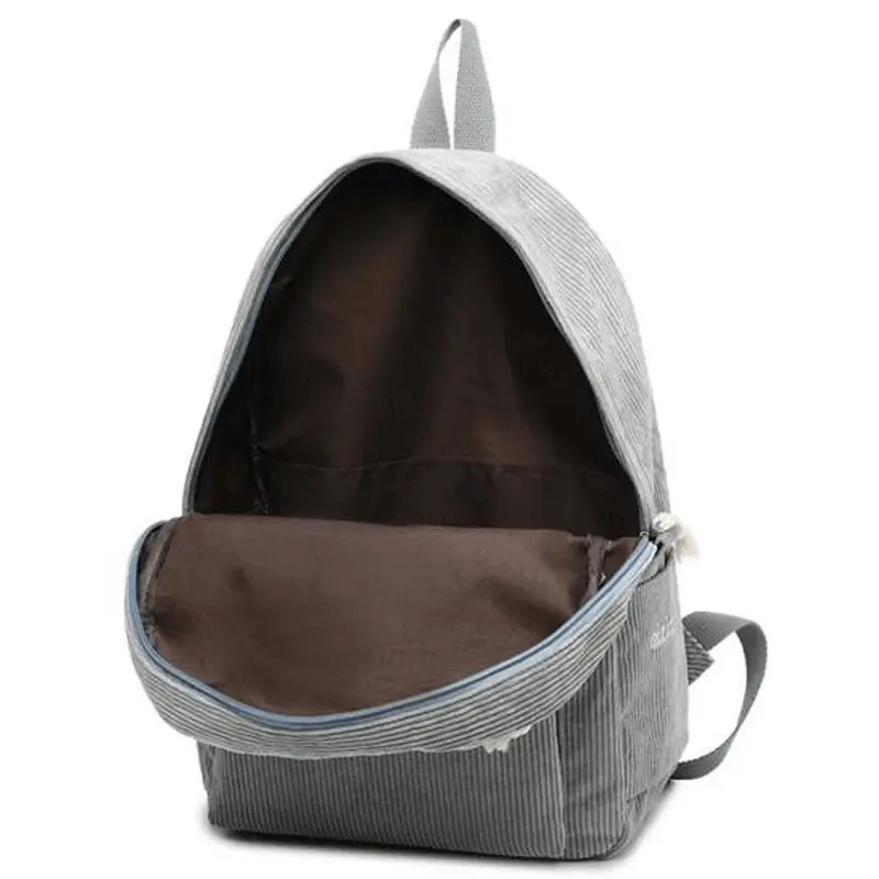 Interior view with organized compartments - wholesale women's backpack supplier