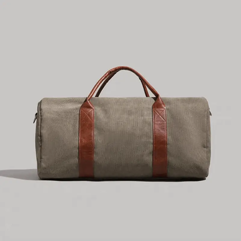OEM duffel bag production - Clean back design showing minimalist aesthetic for travel use