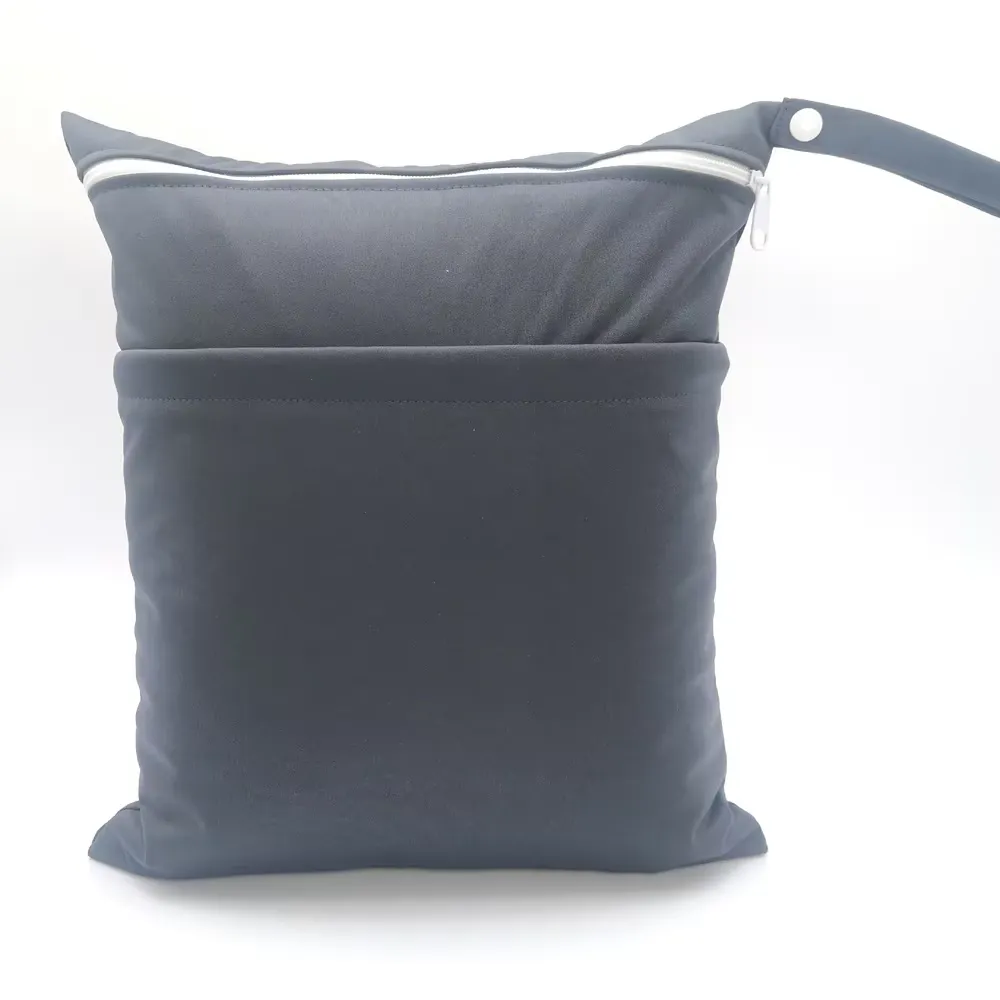 Dark gray Oxford bag - Sleek professional design with exterior storage for OEM orders
