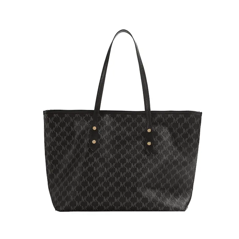 PU tote back view - OEM manufacturing precision for wholesale fashion accessories showing craftsmanship