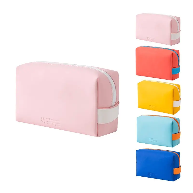 Bulk manufactured pastel PU pouches