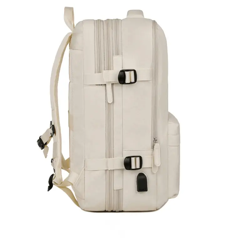 Back view showing adjustable straps and structured design - custom dry wet backpack manufacturing