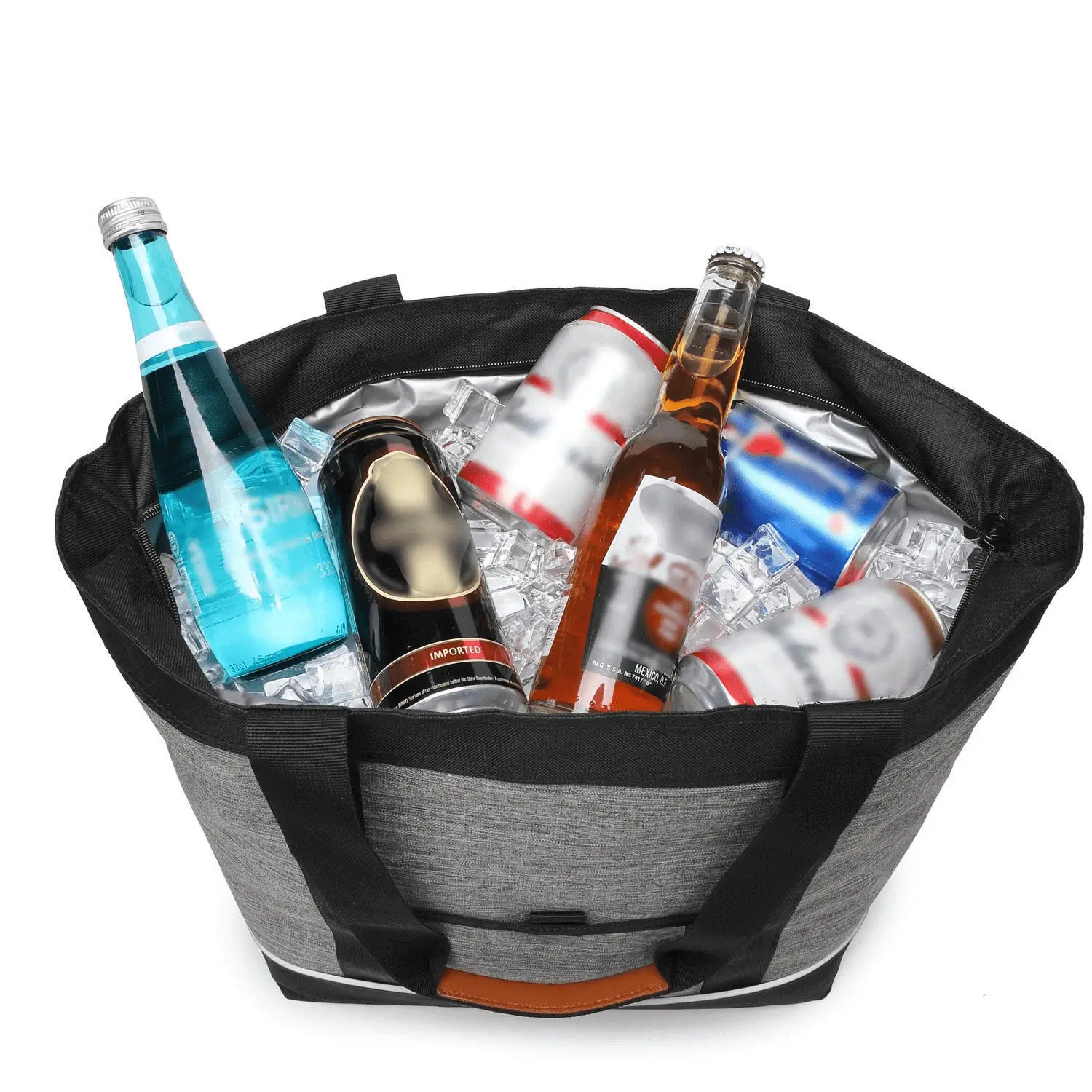 Leak-proof cooler bag production - Interior design showing PEVA lining and heat-sealed seams