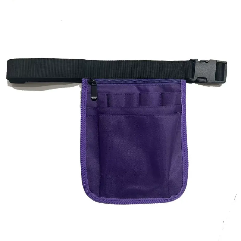 Large main compartment interior of nurse medical tool organizer waist bag