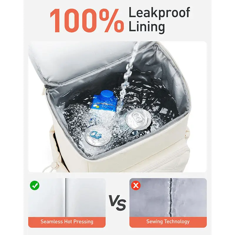 Leak-proof technology production - OEM cooler backpack with seamless hot pressing for outdoor gear