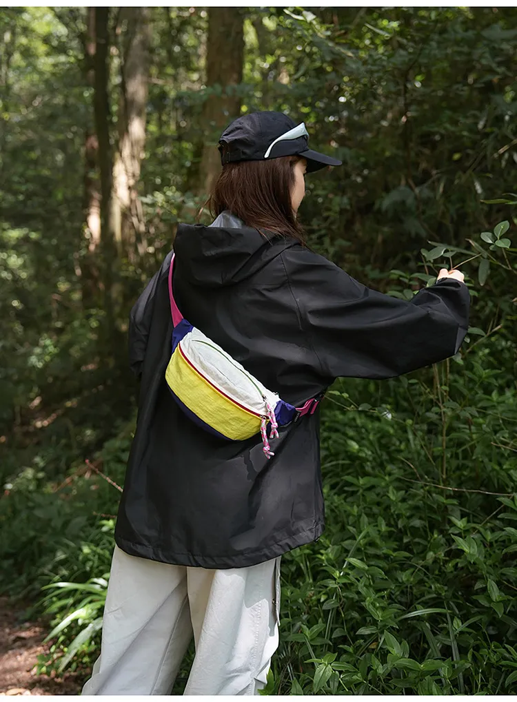 Premium material detail of Custom Outdoor Sport Waist Bag & Crossbody Chest Pack