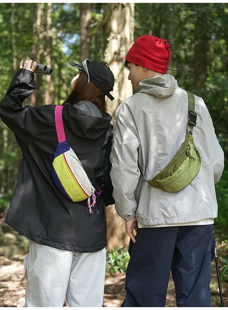 Side view of Custom Outdoor Sport Waist Bag & Crossbody Chest Pack