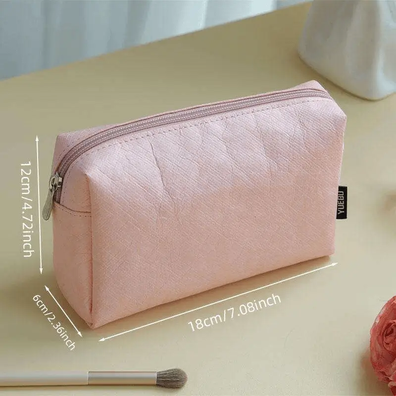 Pink cosmetic organizer - Waterproof finish and geometric design for OEM orders