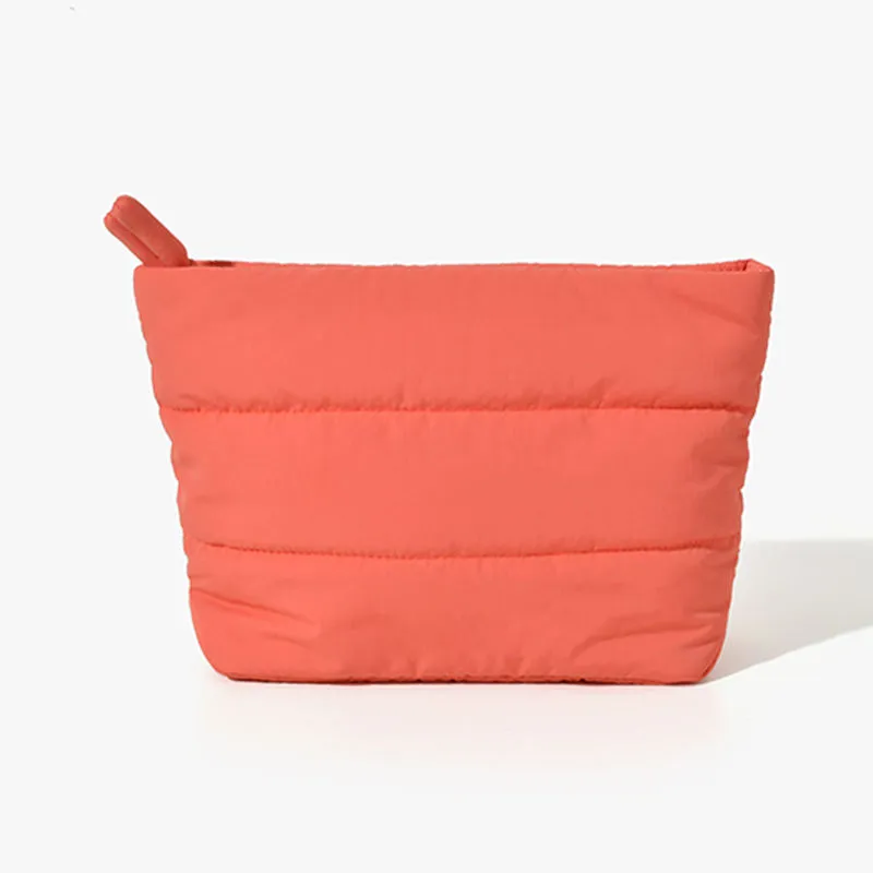 Quilted cosmetic bag collection - Multiple pastel color options for custom manufacturing