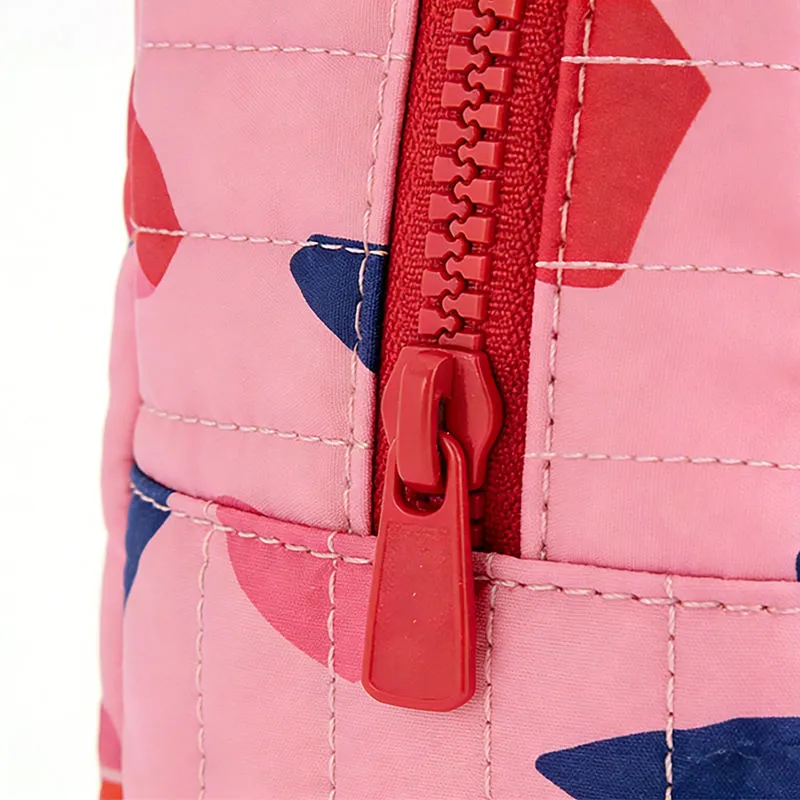 Zipper close-up with red hardware - premium women's backpack manufacturer