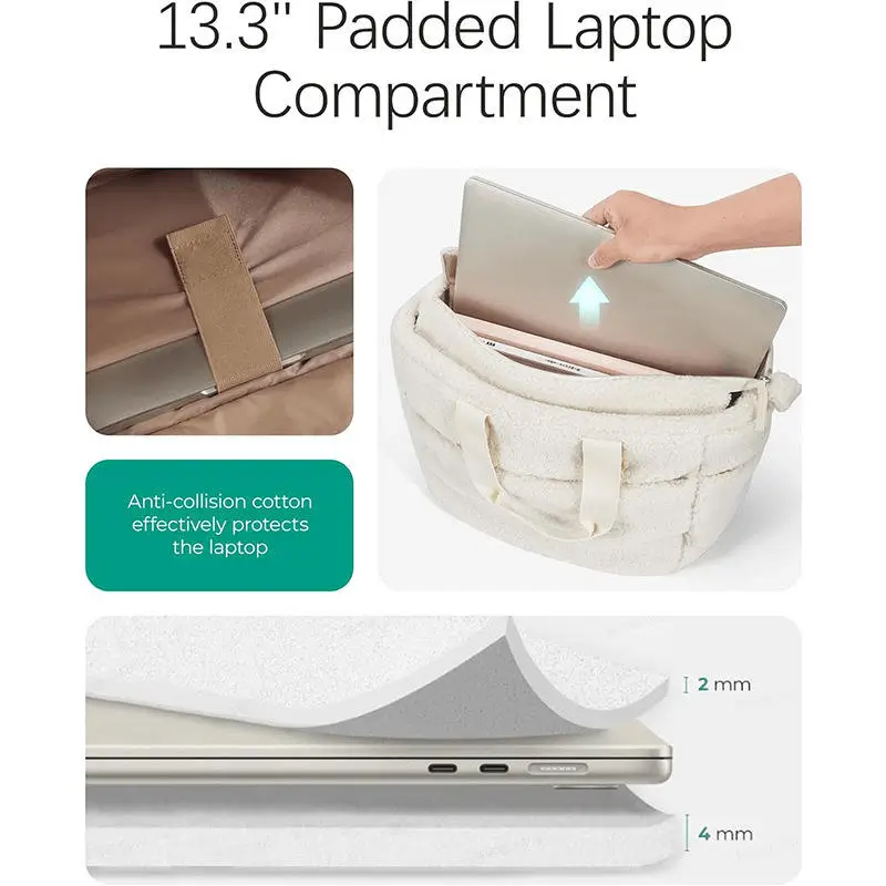 Plush tote back view - OEM manufacturing precision for wholesale fashion accessories showing craftsmanship