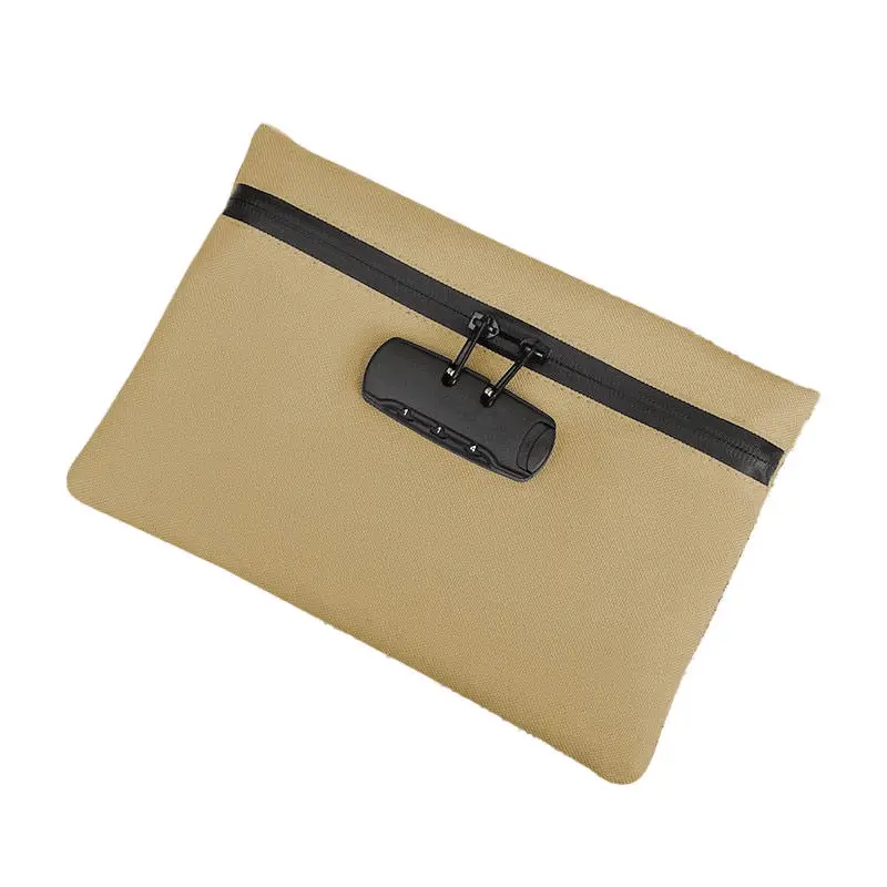 Security deposit bag manufacturer - Premium waterproof polyester bag with combination lock technology for custom OEM institutional security production