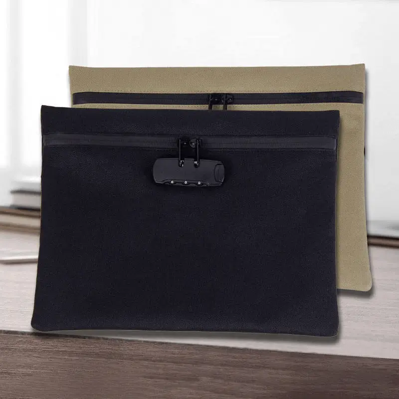 Security bag size demonstration - Production quality for custom institutional security manufacturing showing professional design