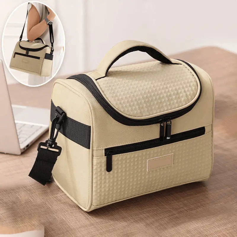 Child-safe cooler bag supplier - Pink design with sweet bow and heart patterns