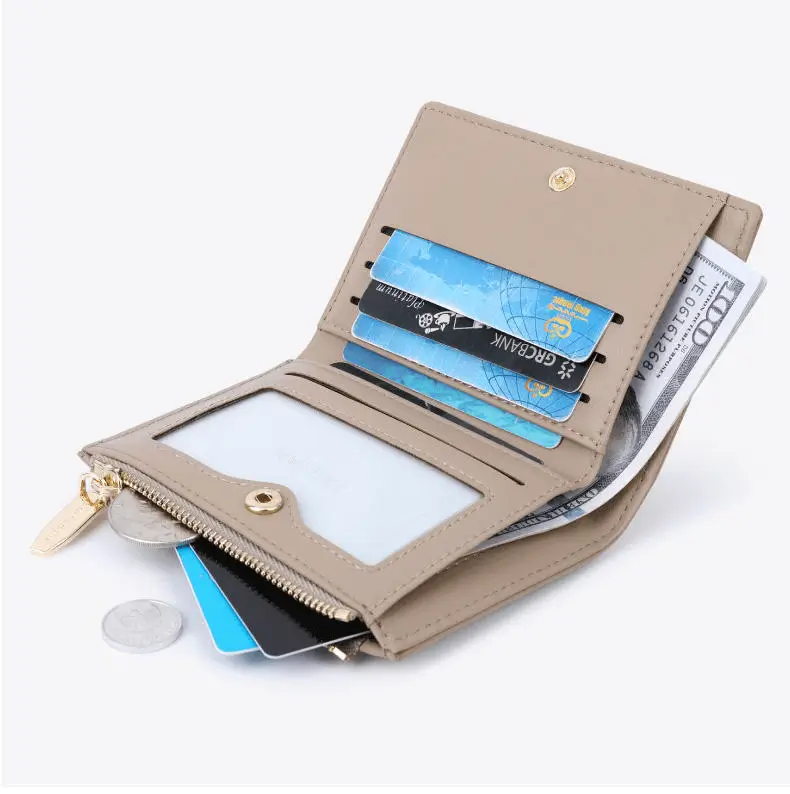 Fashion wallet capacity demonstration - Production quality for custom fashion wallet manufacturing showing professional design