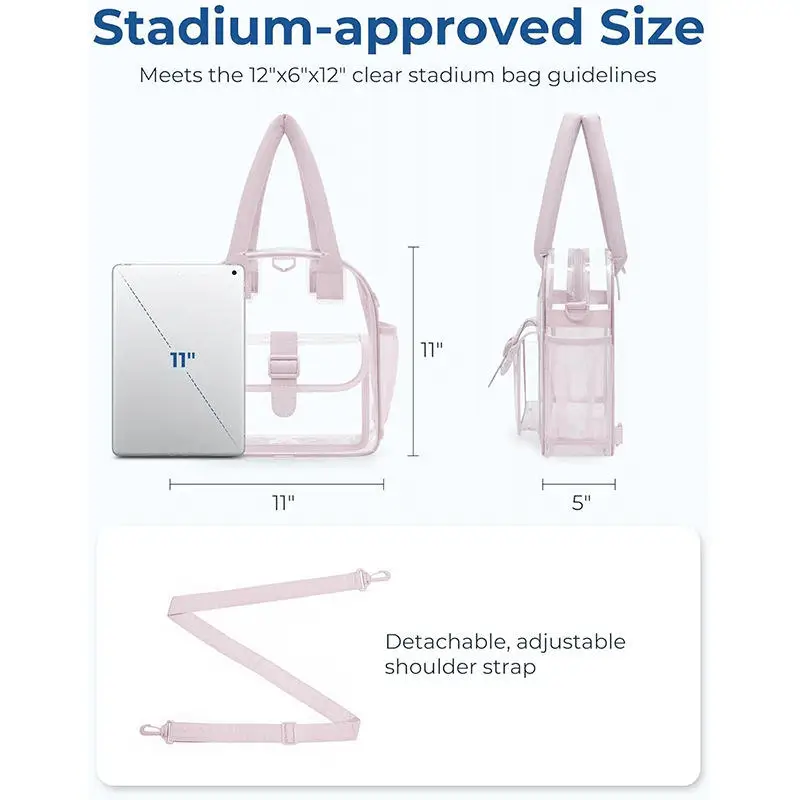Stadium-approved size comparison - Compliant dimensions for event security bag factory production