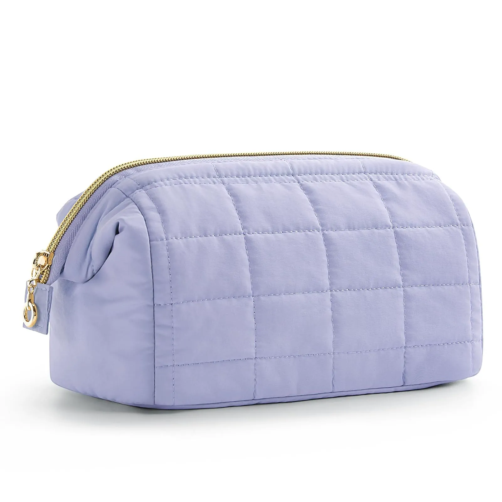 Quilted Cloud Puffer Cosmetic Toiletry Bag front view