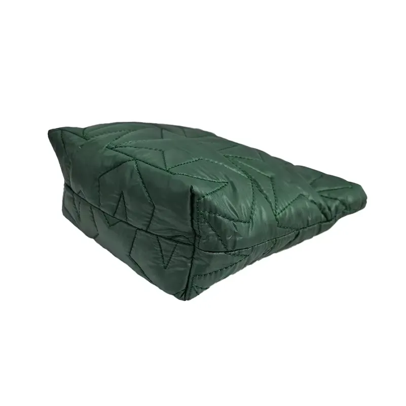 Side view quilted bag - Puffy silhouette design for custom manufacturing