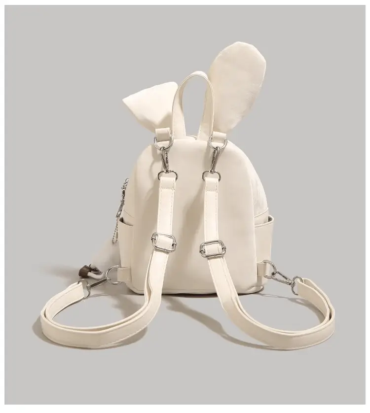 Back view showing adjustable straps - wholesale women backpack supplier