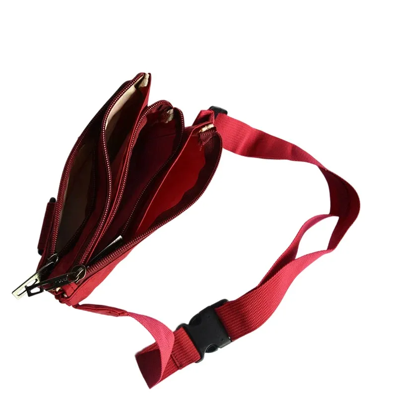 Expandable passport and phone pocket on custom travel waist pack