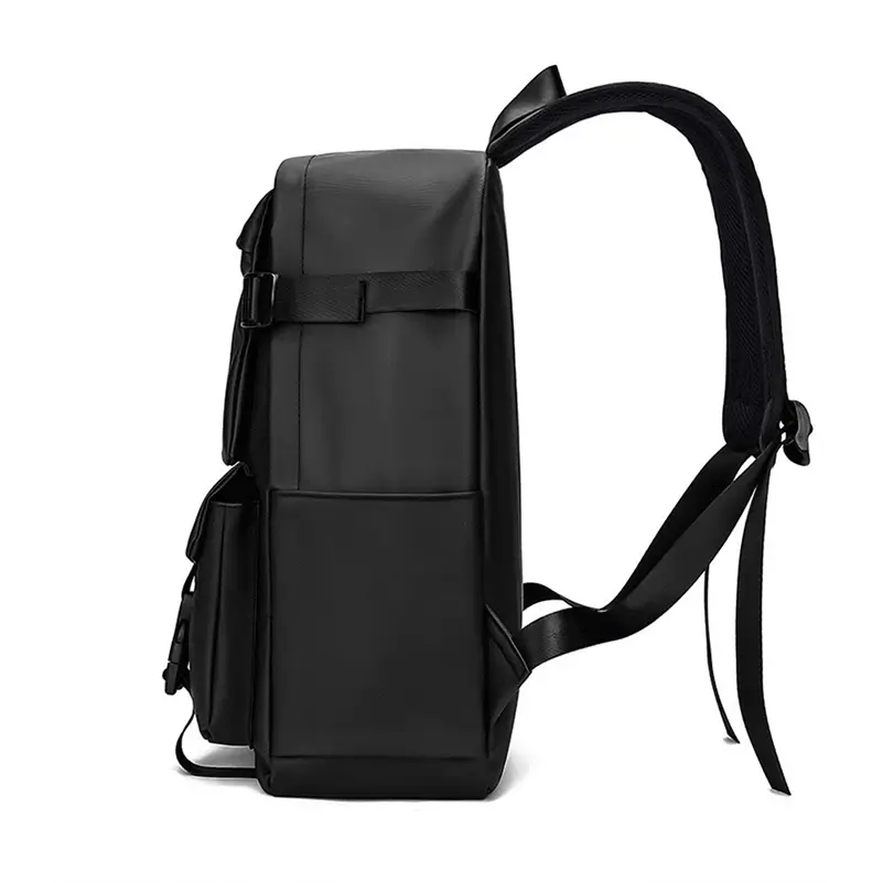 Side perspective showing structured shape - OEM sports backpack production