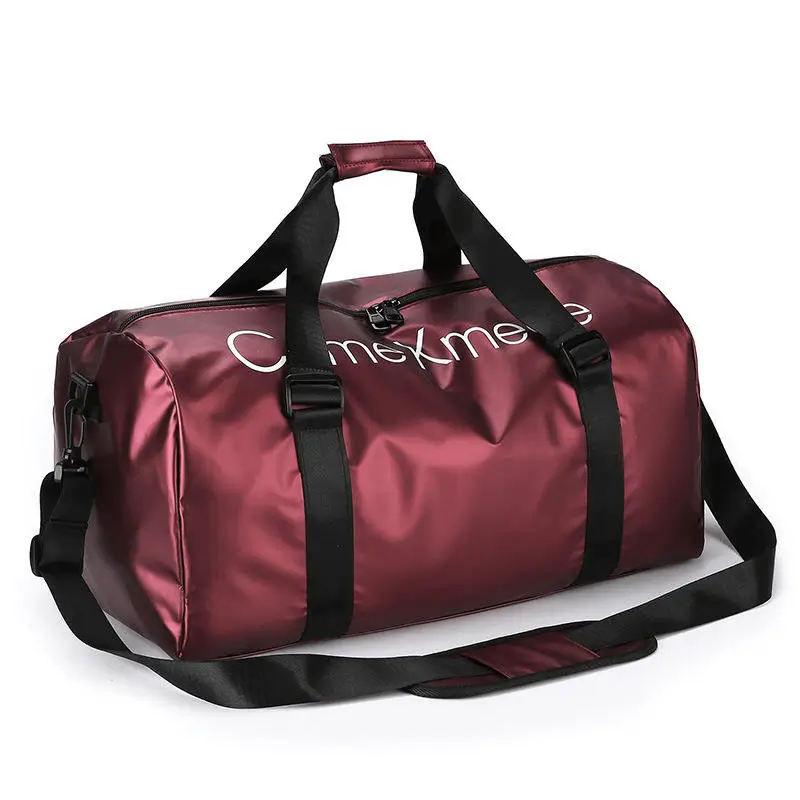 Wine-red version - Sporty design for custom swim bag manufacturing and team equipment