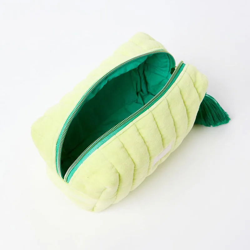 Velvet cosmetic bag color collection - Multiple options for custom manufacturing