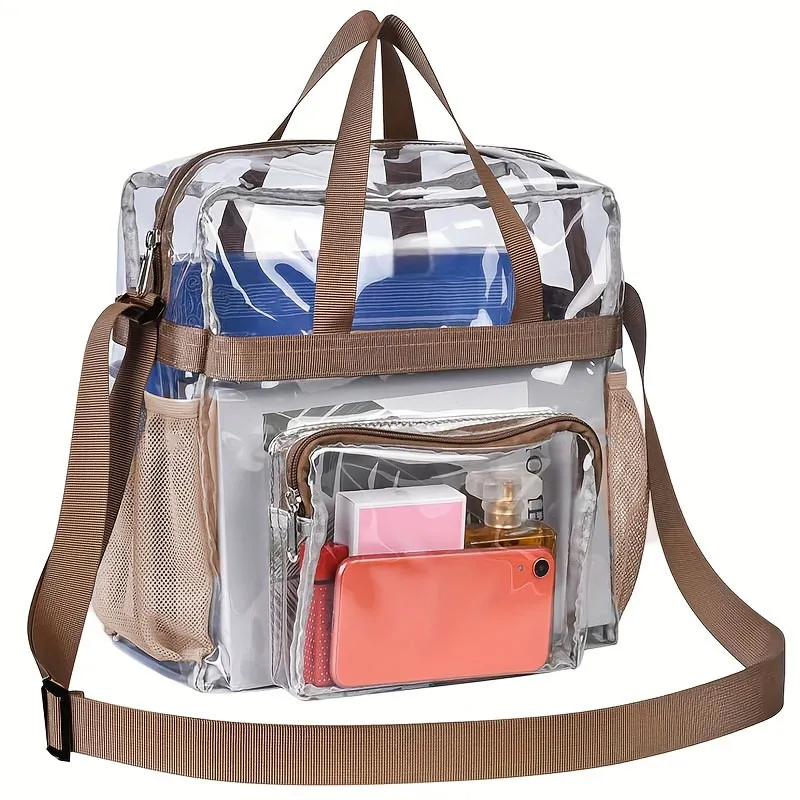 Waterproof Clear PVC Travel Duffel Bag front view