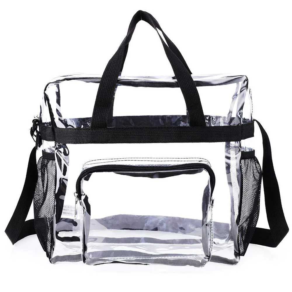 Premium material detail of Waterproof Clear PVC Travel Duffel Bag