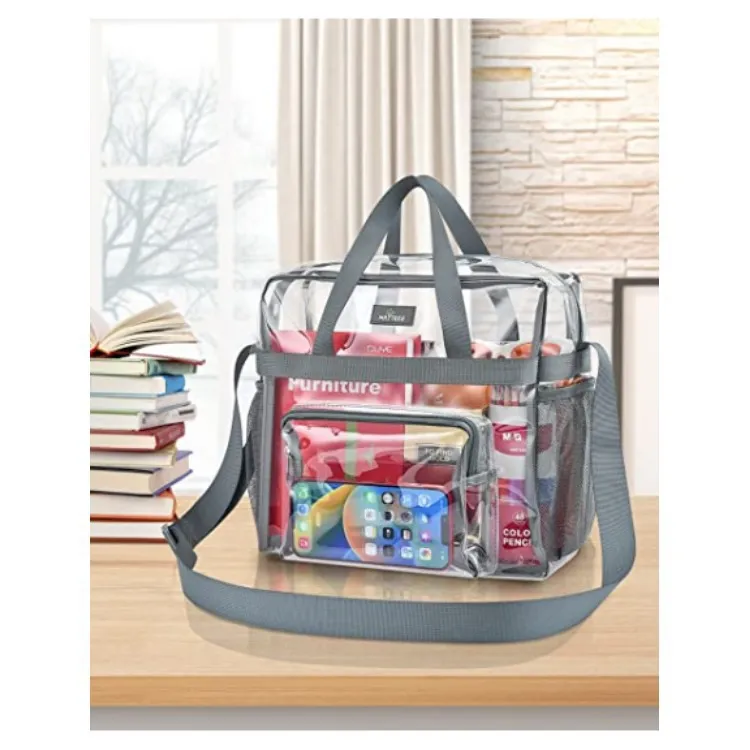 Quality buckle details of Waterproof Clear PVC Travel Duffel Bag